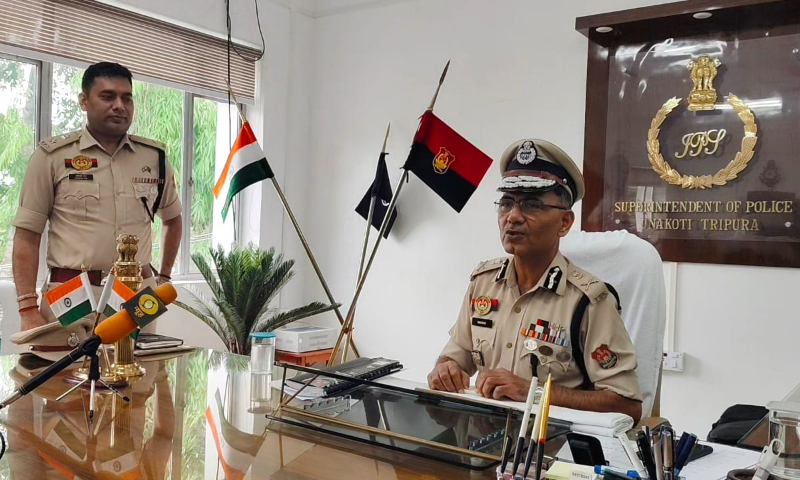 DGP Anurag Dhankar说Tripura的判决率为30％
