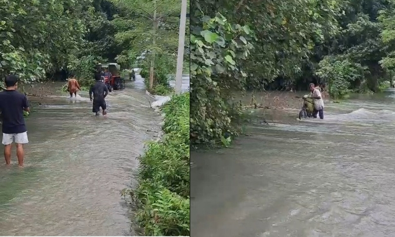 Assam: High Subansiri dam discharge floods downstream villages in Lakhimpur