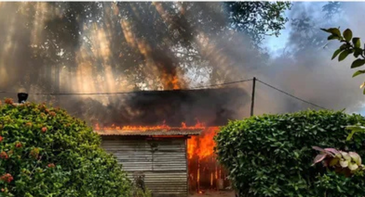 Manipur: Fire razes farmer’s house in Ukhrul; family seeks government aid